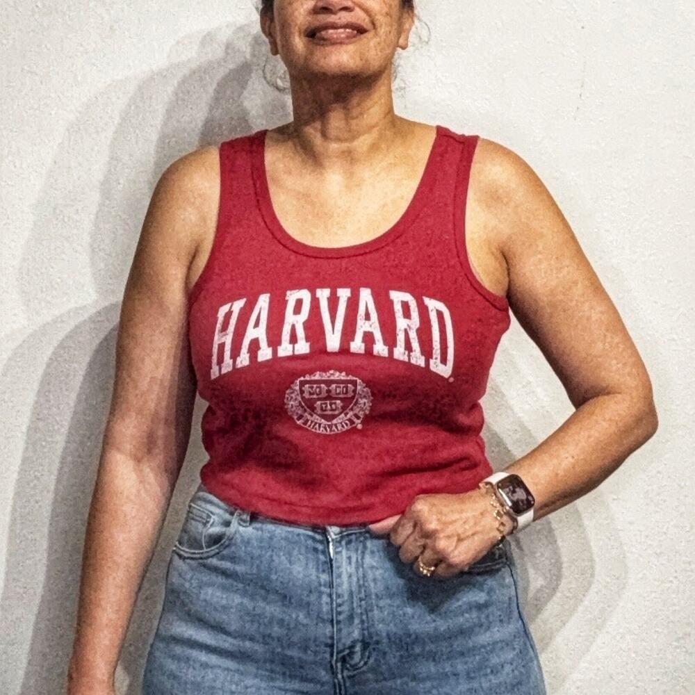 Grayson Threads Red Harvard University Cropped Ta… - image 1